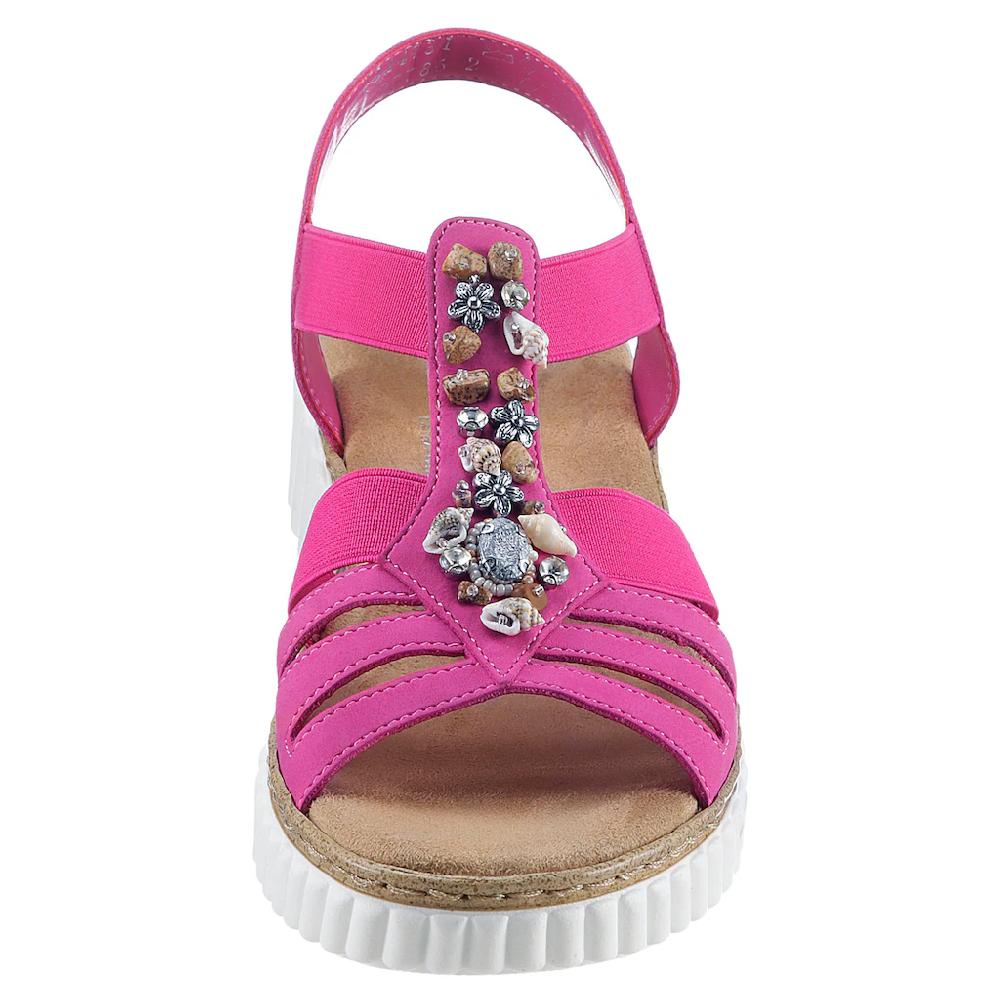 Rieker Plateausandale Sommerschuh Sandalette Plateauabsatz mit weicher Innensohle online kaufen Exklusivangebot