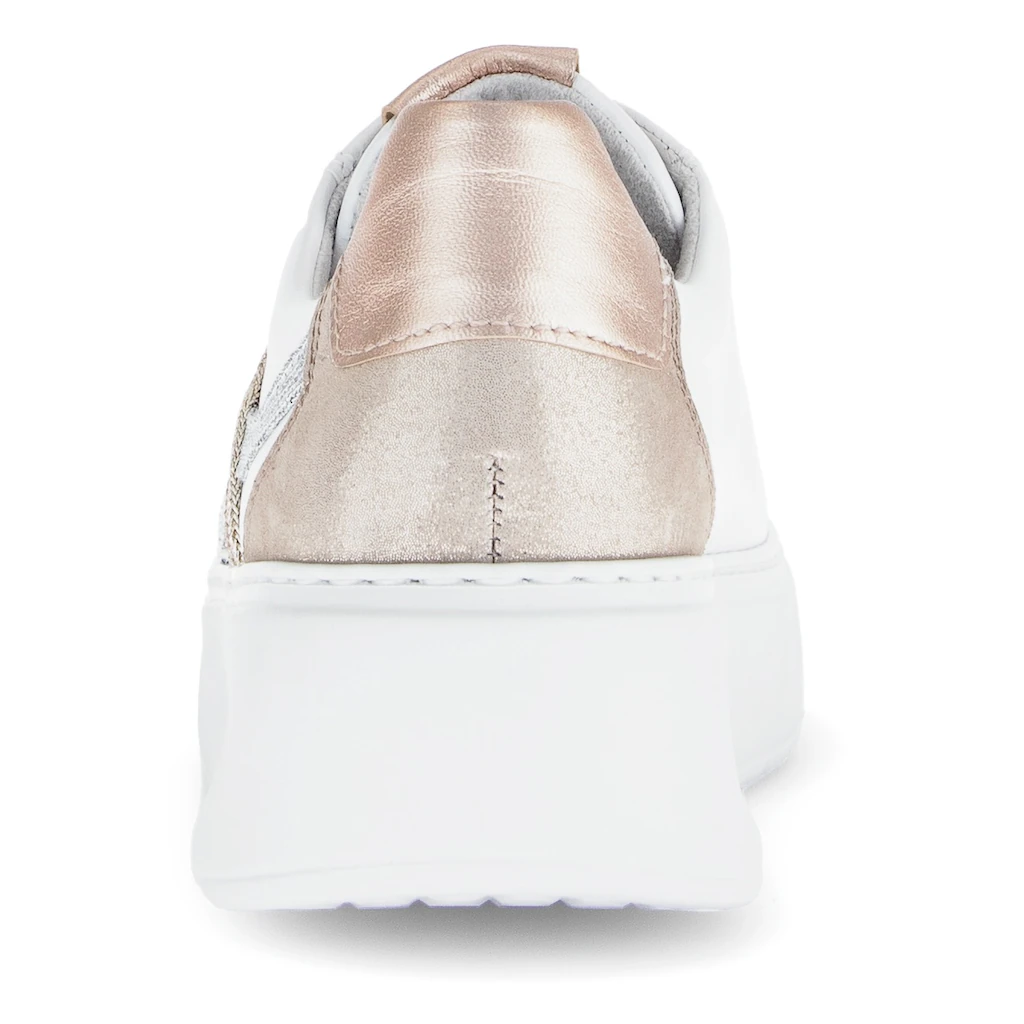 Gabor Plateausneaker »FLORENZ« Freizeitschuh Halbschuh Schnürer Kontrastbesätze Weite G (=weit) Neueste Mode