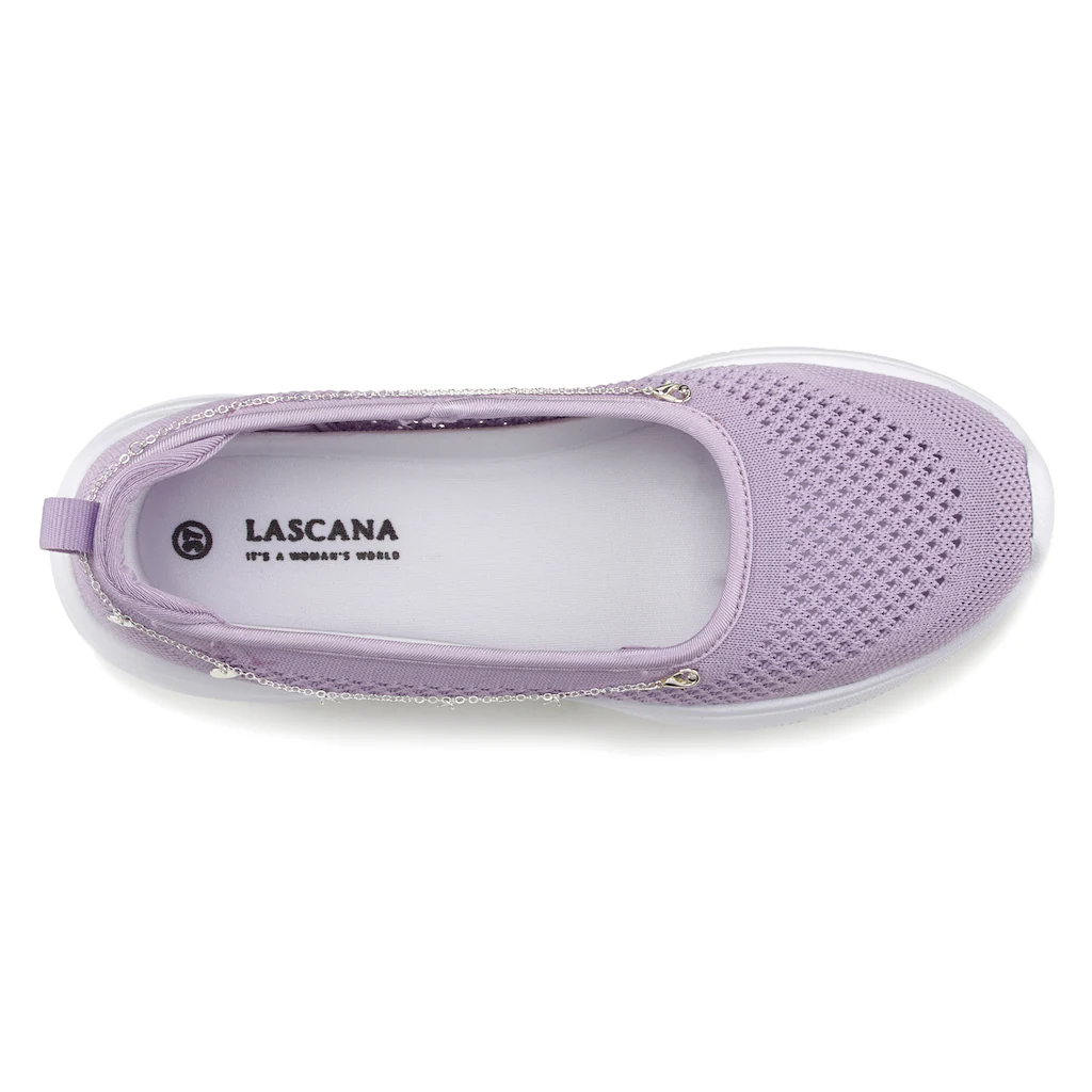 LASCANA Sneaker mit Ketten-Element Slipper Ballerina Halbschuhe VEGAN online kaufen Exklusive Angebote