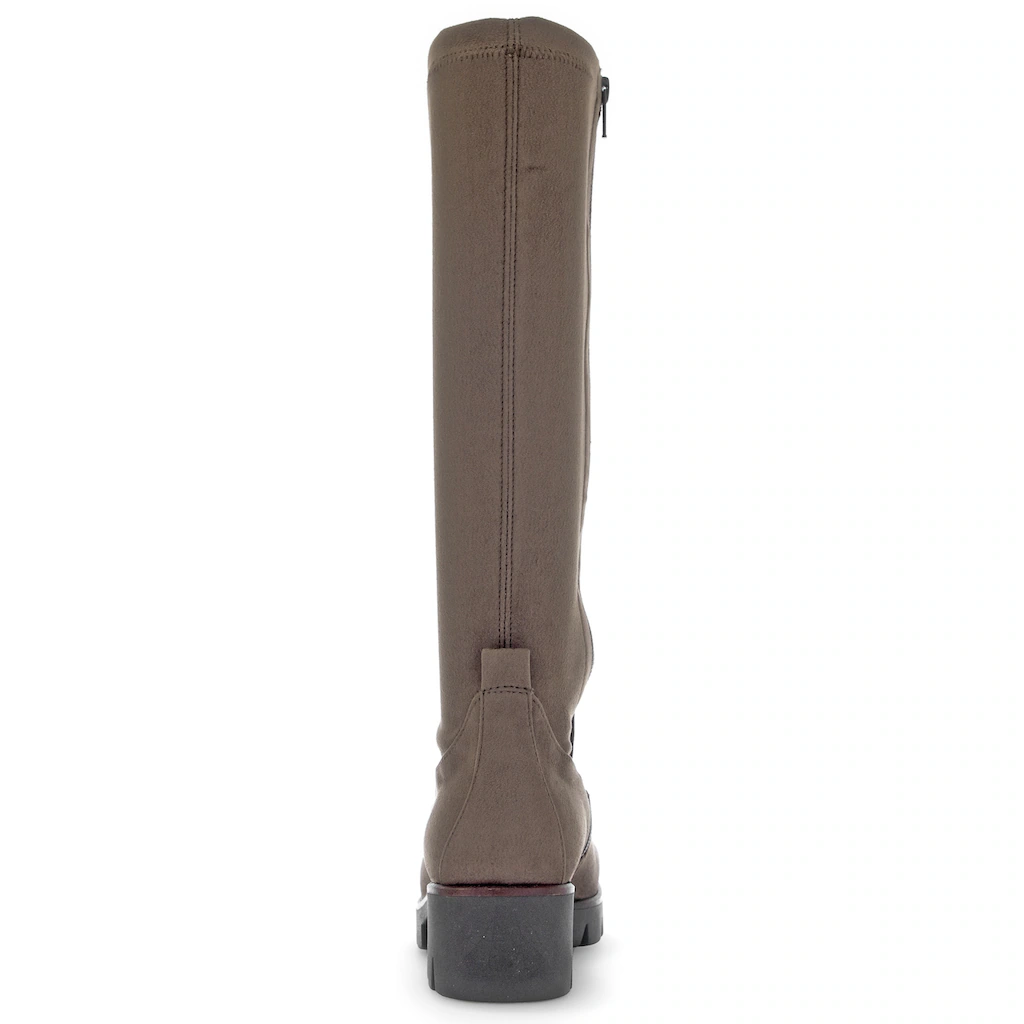 Gabor Stiefel Blockabsatz Plateau Langschaftstiefel mit XS-Stretch-Schaft ▷ für Saisonale Angebote