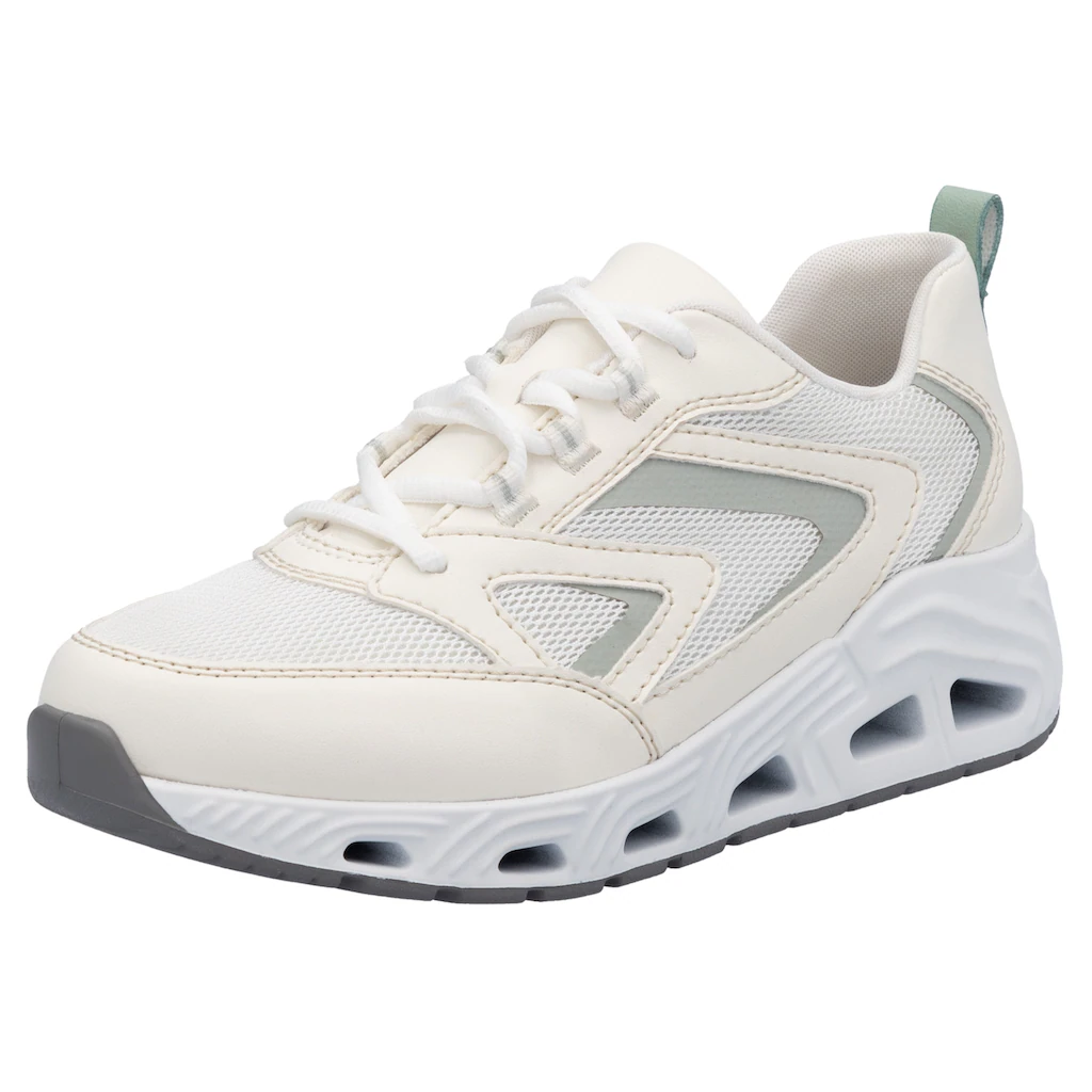 RIEKER Sport Keilsneaker Halbschuh Schnürschuh Freizeitsneaker mit gepolstertem Schaftrand