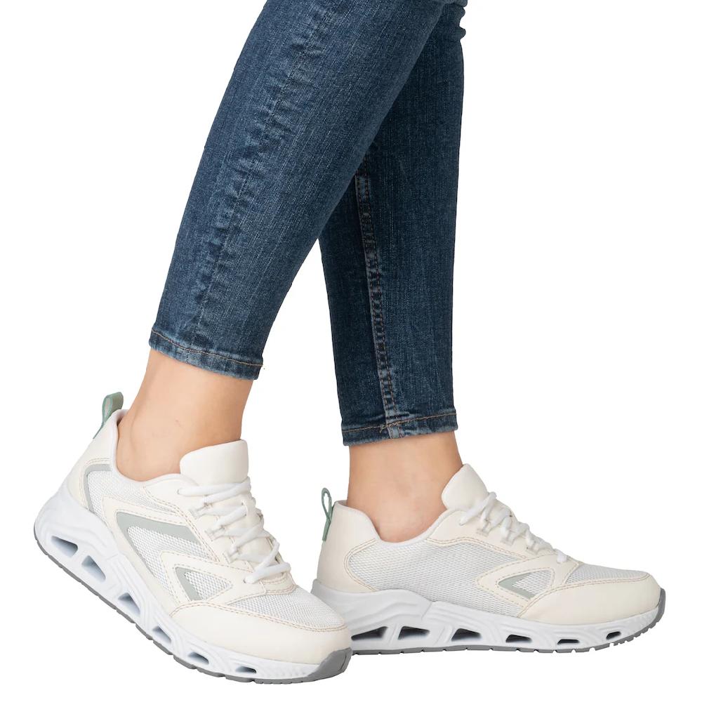 RIEKER Sport Keilsneaker Halbschuh Schnürschuh Freizeitsneaker mit gepolstertem Schaftrand Sonderangebote