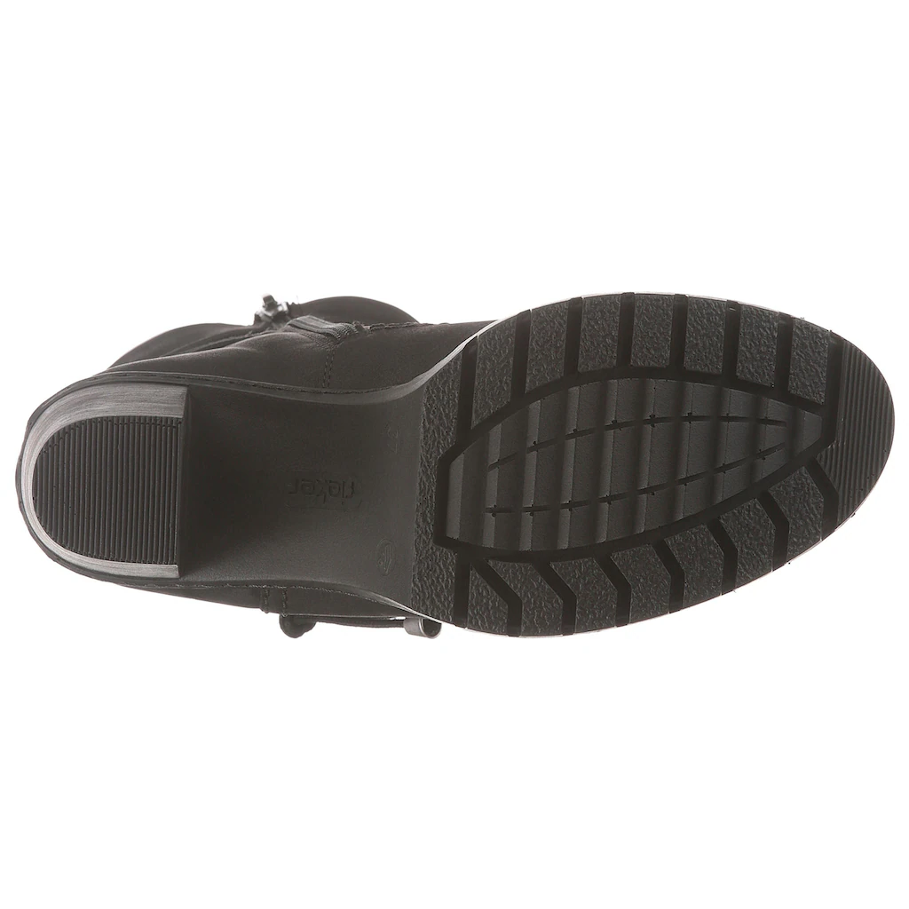 Rieker Winterstiefelette Boots Trichterabsatz Warmfutter mit gerafftem Schaft online bestellen Letzte 3 Tage