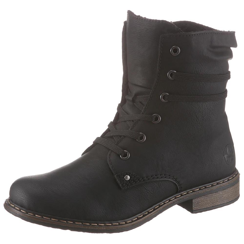 Rieker Schnürboots Stiefelette Blockabsatz mit dezenter Schnürung kaufen