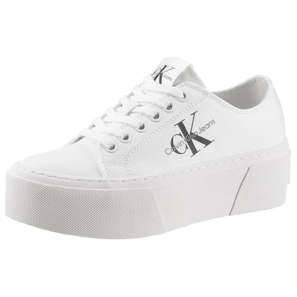 Calvin Klein Jeans Plateausneaker »JENNA 19T *I« mit Logoschriftzug Freizeitschuh Halbschuh Schnürschuh online bestellen Günstig kaufen