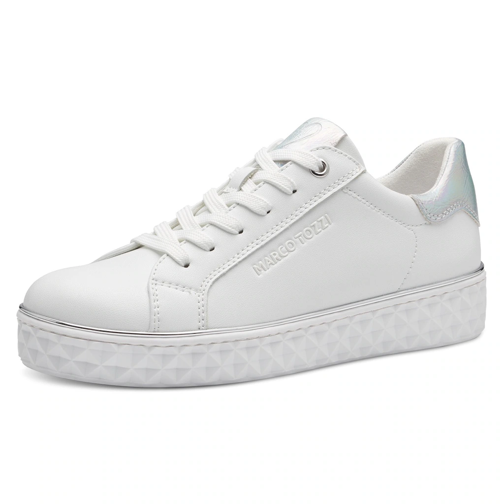 MARCO TOZZI Plateausneaker mit tollen Metallic-Details Freizeitschuh Halbschuh Schnürschuh kaufen Versandkostenfrei