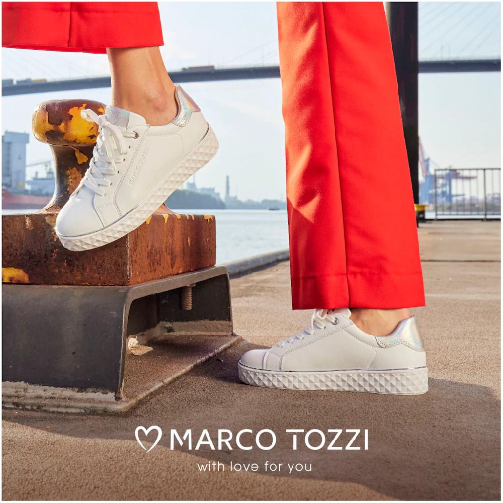 MARCO TOZZI Plateausneaker mit tollen Metallic-Details Freizeitschuh Halbschuh Schnürschuh kaufen Versandkostenfrei