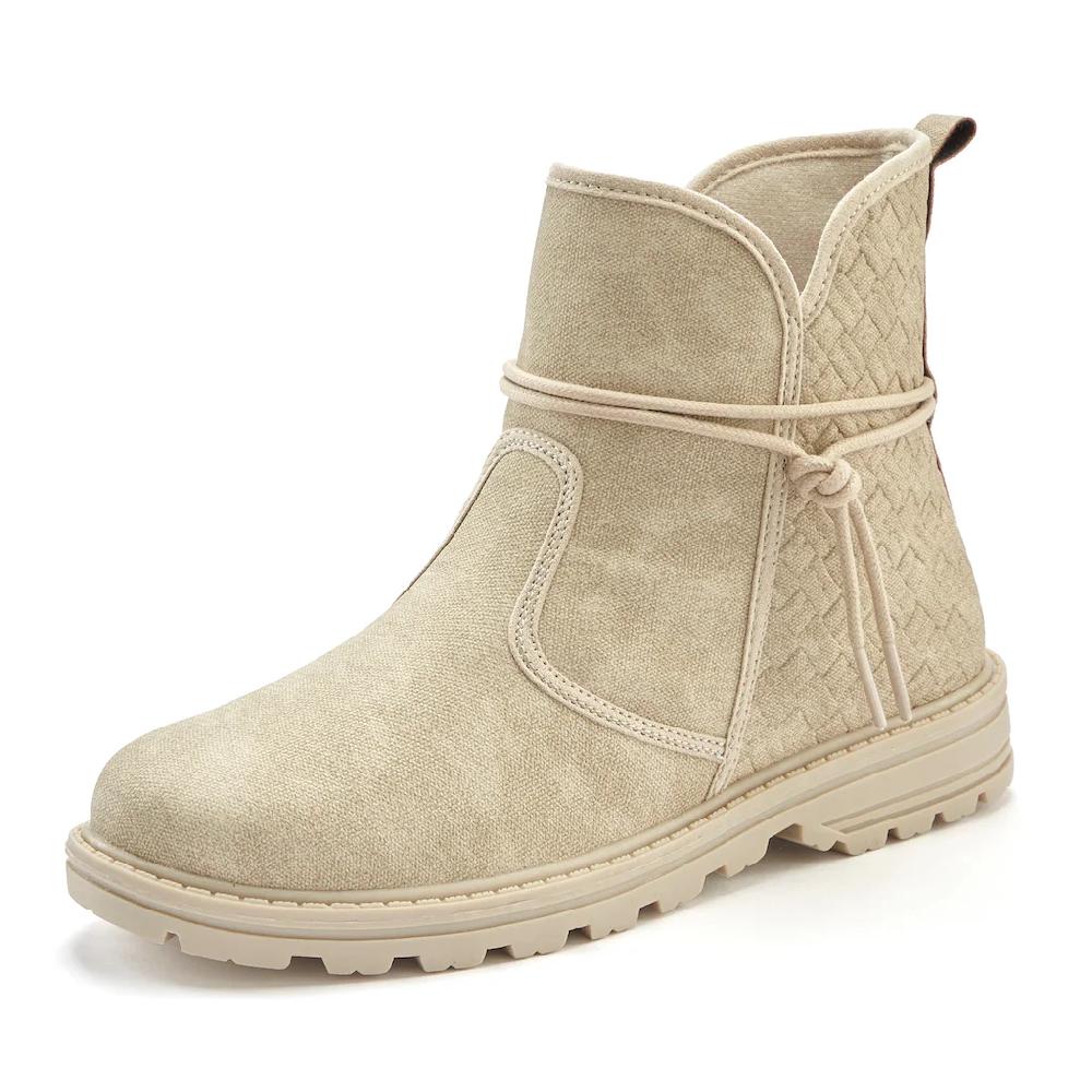 Vivance Stiefelette »Boots Stiefel« mit raffinierten Bindebändern VEGAN Großer Ausverkauf