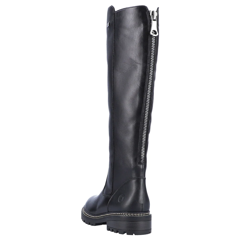 Remonte Stiefel Blockabsatz Businesschuh Langschaftstiefel Innenreißverschluss ▷ für Flash Sale