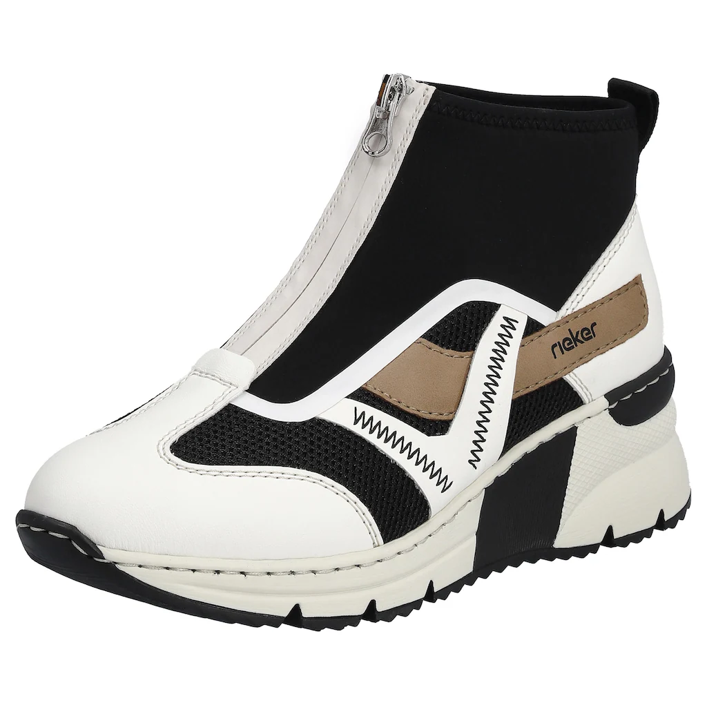Rieker Schlupfboots Keilabsatz Sneaker High Top-Sneaker mit modischen Ziernähten online kaufen