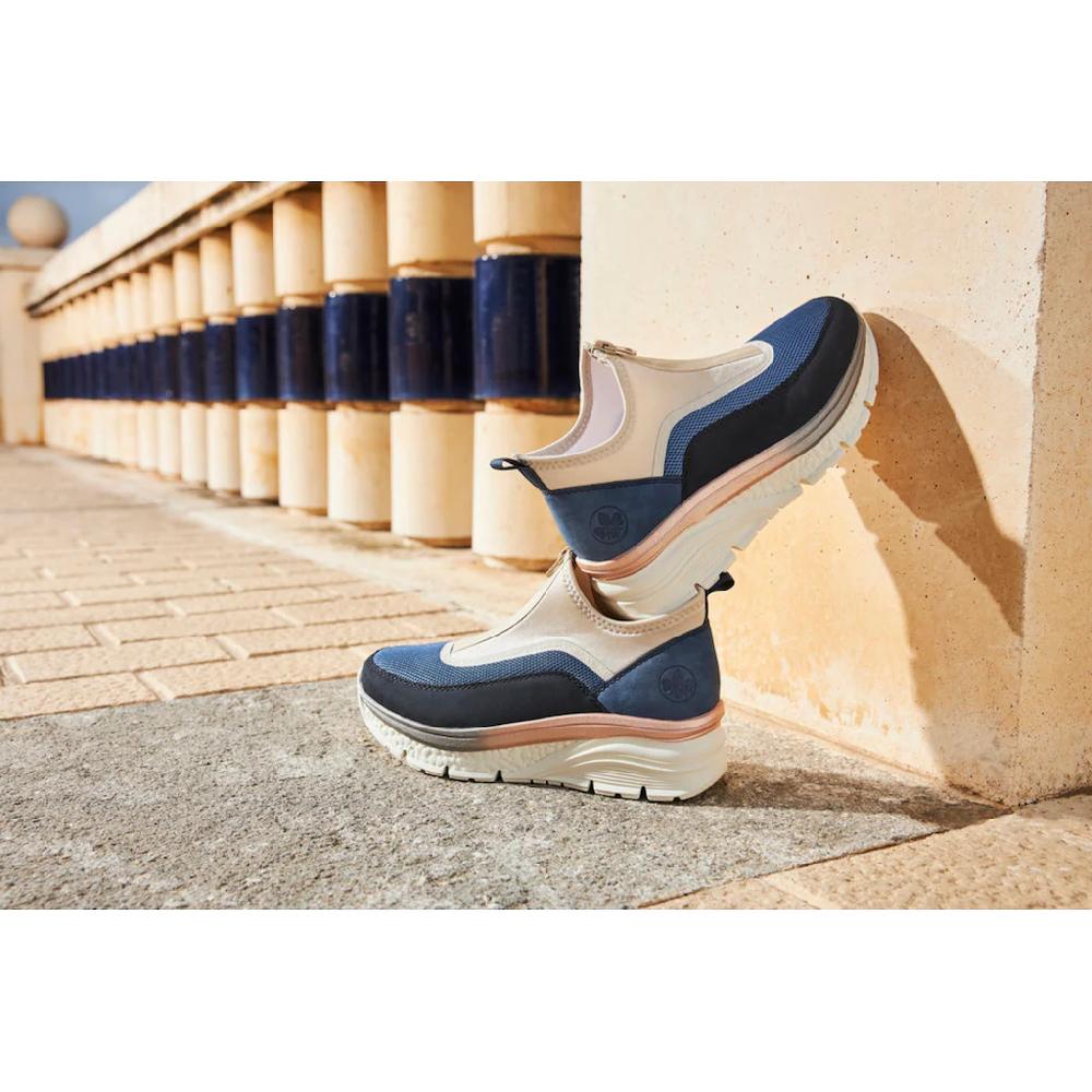 Rieker Schlupfboots Keilabsatz Freizeitschuh High Top-Sneaker Reißverschluss online bestellen Wochenangebot