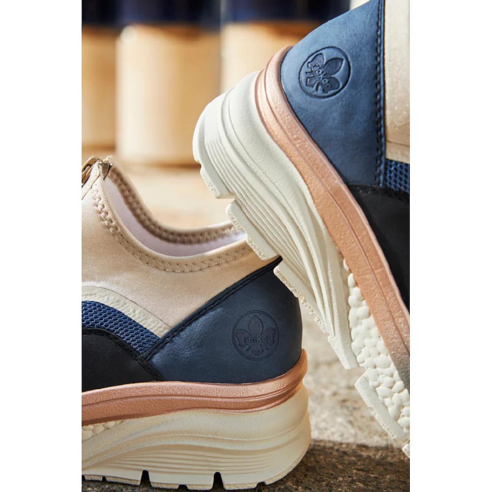 Rieker Schlupfboots Keilabsatz Freizeitschuh High Top-Sneaker Reißverschluss online bestellen Wochenangebot