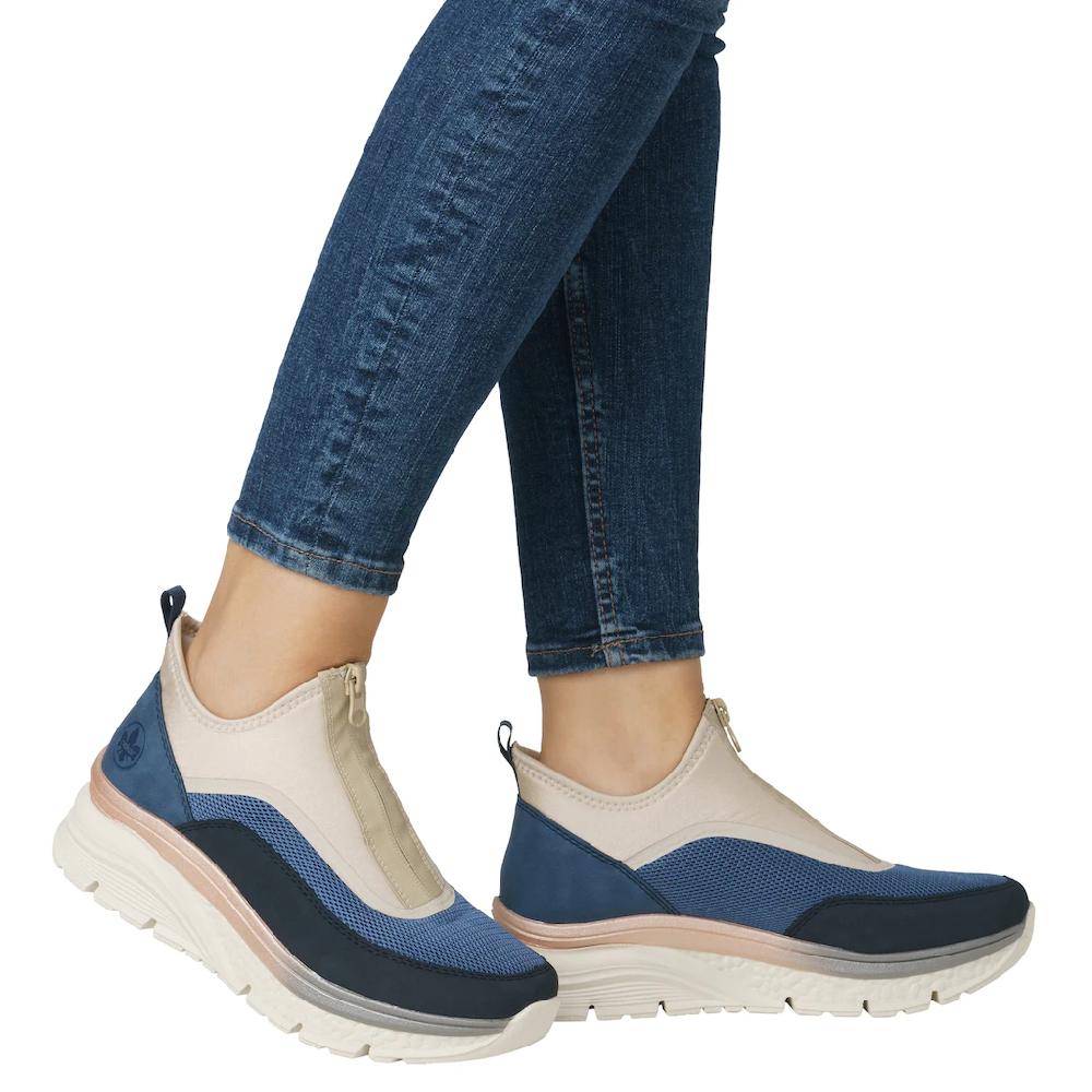 Rieker Schlupfboots Keilabsatz Freizeitschuh High Top-Sneaker Reißverschluss online bestellen Wochenangebot