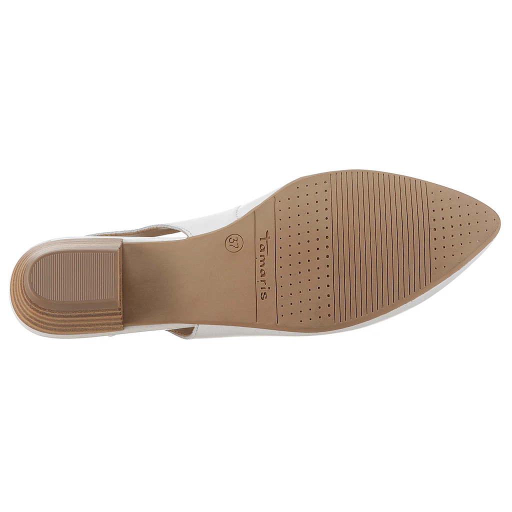 Tamaris Slingpumps »Trina« Abendschuh Sommerschuh Blockabsatz in schlichtem Design online kaufen Begrenzte Freigabe