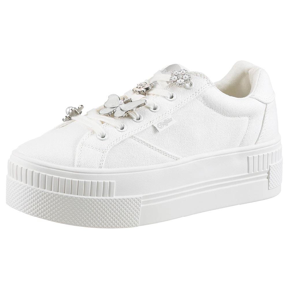 Buffalo Plateausneaker »PAIRED ICE« Schnürschuh Freizeitsneaker Halbschuh mit Schmuckelementen