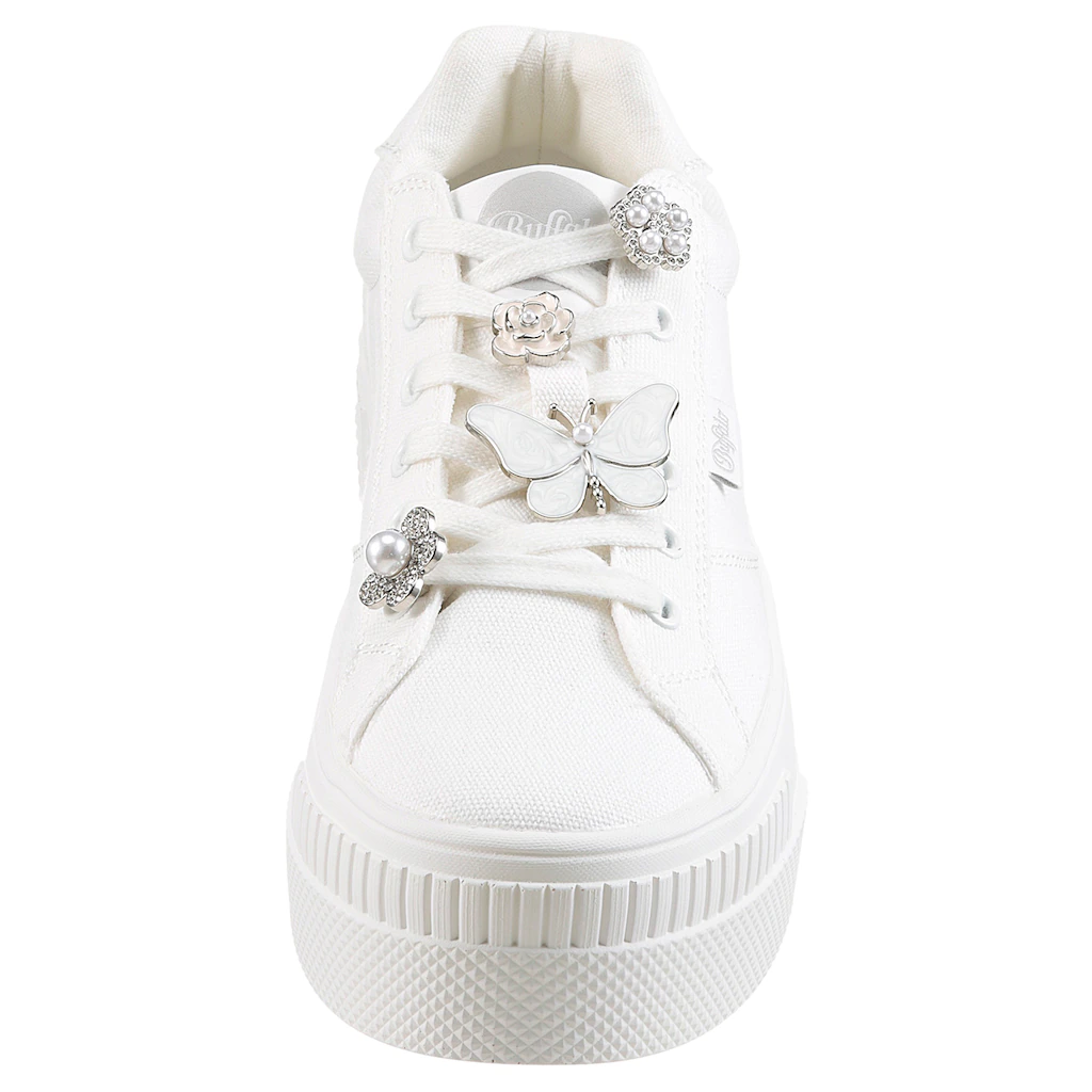 Buffalo Plateausneaker »PAIRED ICE« Schnürschuh Freizeitsneaker Halbschuh mit Schmuckelementen Rabatte dieses Monats