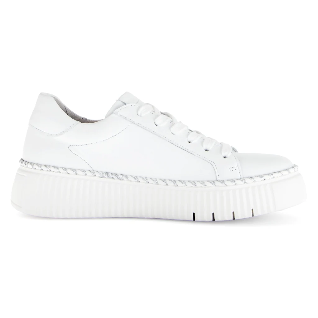 Gabor Plateausneaker Freizeitschuh Halbschuh Schnürschuh mit Kontrast-Rahmennaht online kaufen im Angebot