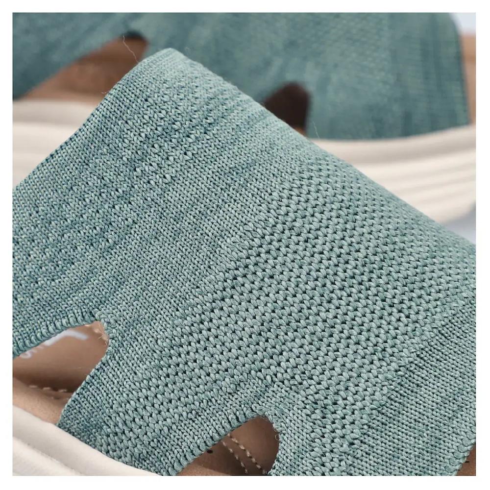 Rieker Pantolette Sommerschuh Hausschuh Schlappen Strandschuh mit Fußbett Günstiger Verkauf