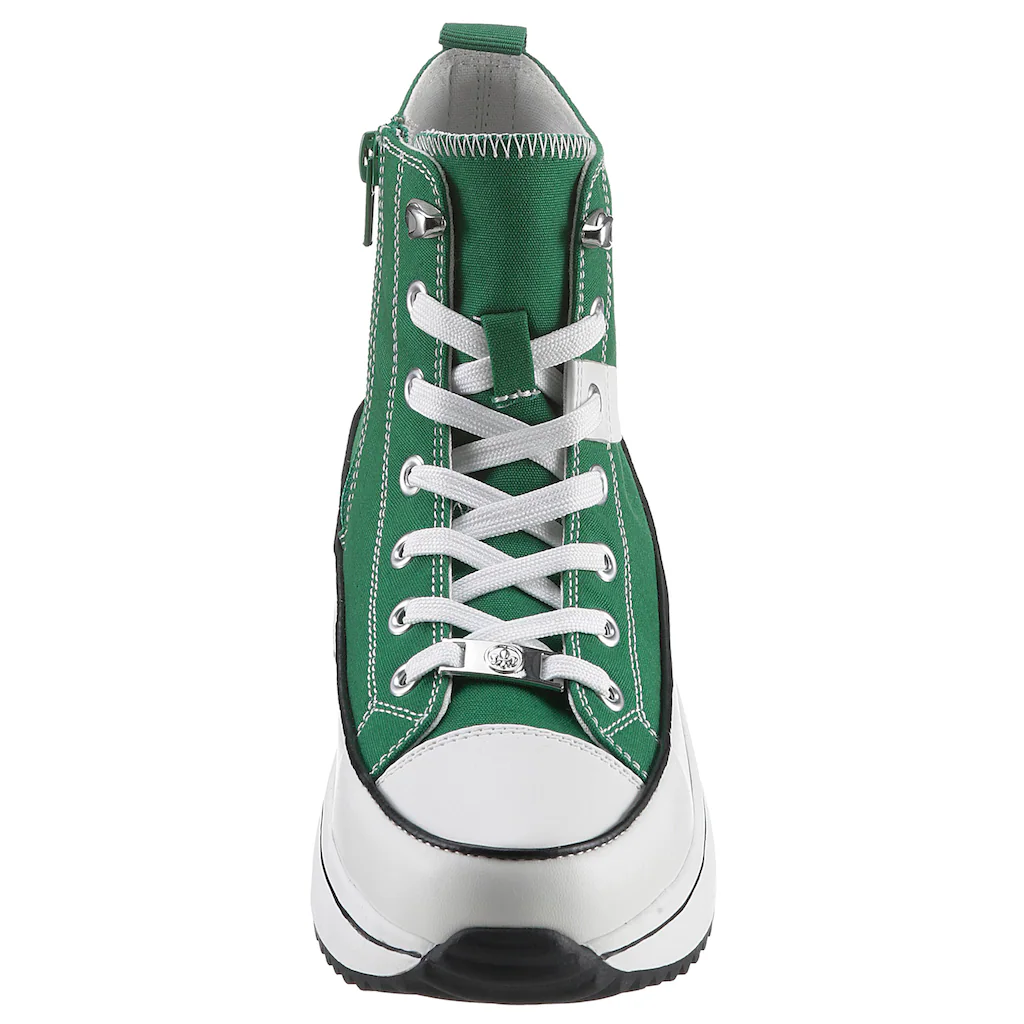 Rieker Sneaker Plateau High Top-Sneaker Schnürschuh in veganer Verarbeitung kaufen Sonderangebot