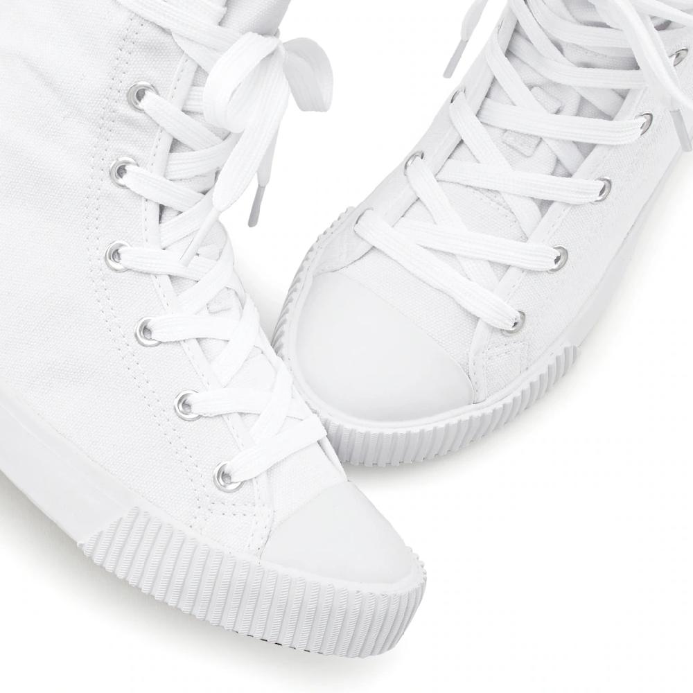 LASCANA Stiefelette im Combat Look High Top Sneaker Schnürschuh Textil-Boots kaufen Preisnachlass