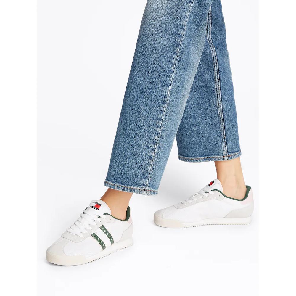 Tommy Jeans Sneaker »TJW LOW PROFILE RUNNER« Freizeitmode Halbschuh Schnürschuh mit Kontrastbesatz online kaufen Lagerräumung