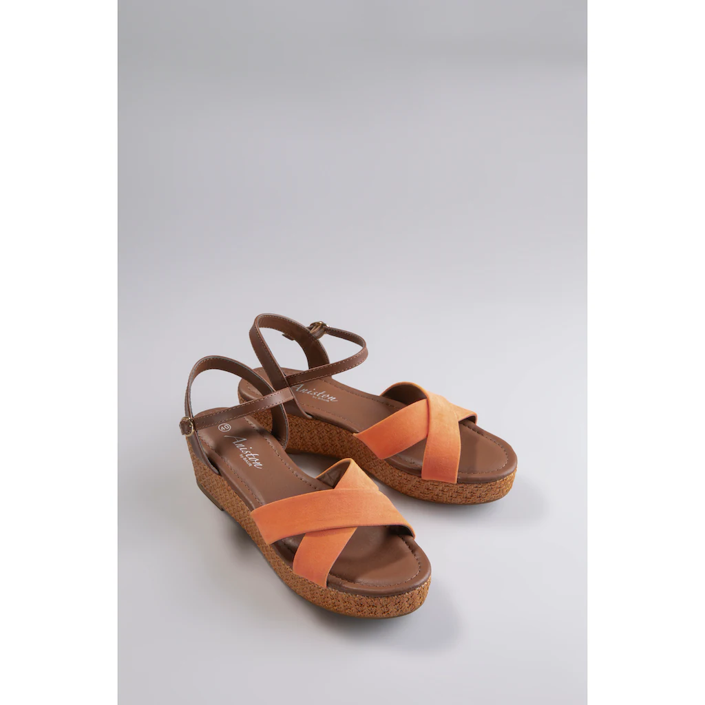 Aniston SHOES Keilsandalette Sommerschuh Riemchensandale Keilabsatz - NEUE KOLLEKTION