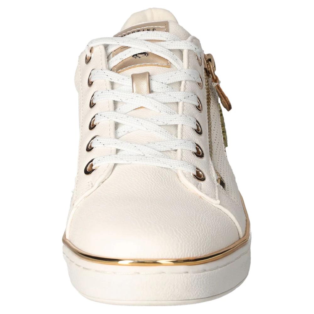 Mustang Shoes Sneaker Plateausneaker Schnürschuh mit Metallic Details ▷ für Blitzangebot