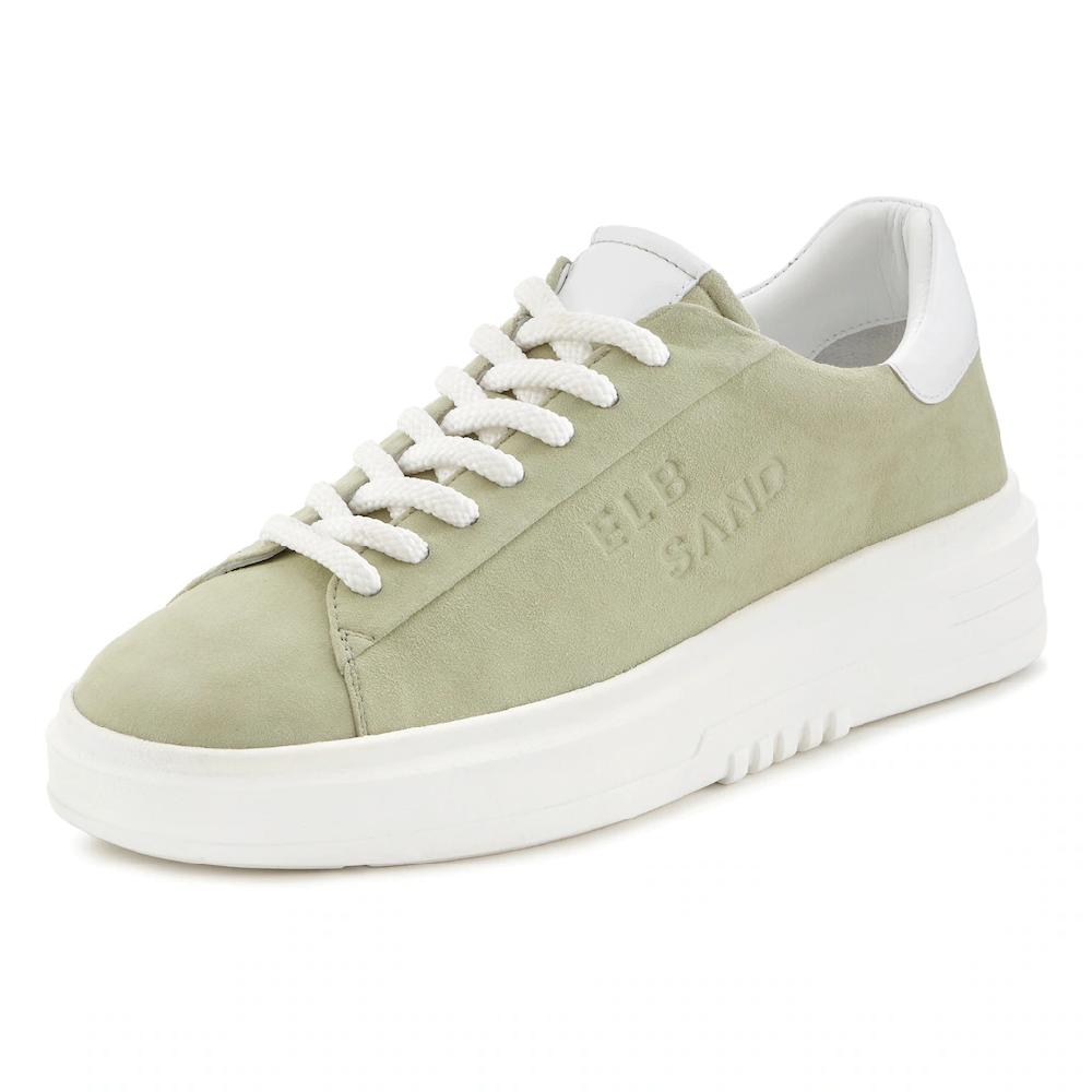 Elbsand Sneaker Schnürhalbschuh Freizeitschuh aus Leder mit modischer Plateausohle Saisonale Angebote
