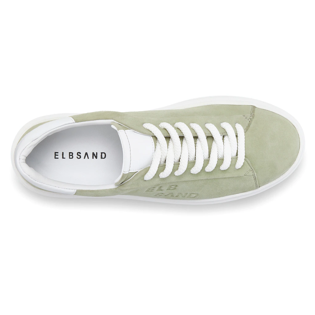 Elbsand Sneaker Schnürhalbschuh Freizeitschuh aus Leder mit modischer Plateausohle Saisonale Angebote
