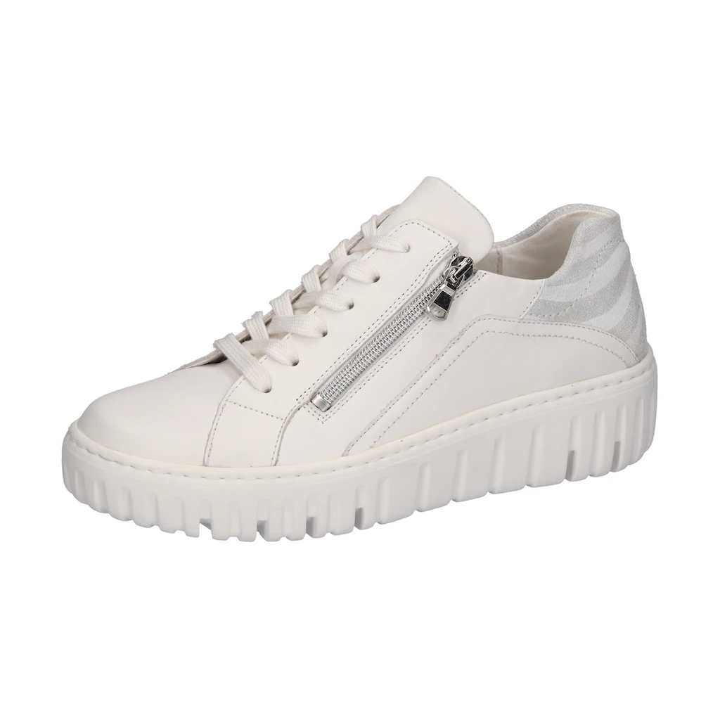 Waldläufer Plateausneaker »H-LIVIA« Schnürer Halbschuh Freizeitschuh mit Außen-Reißverschluss online kaufen