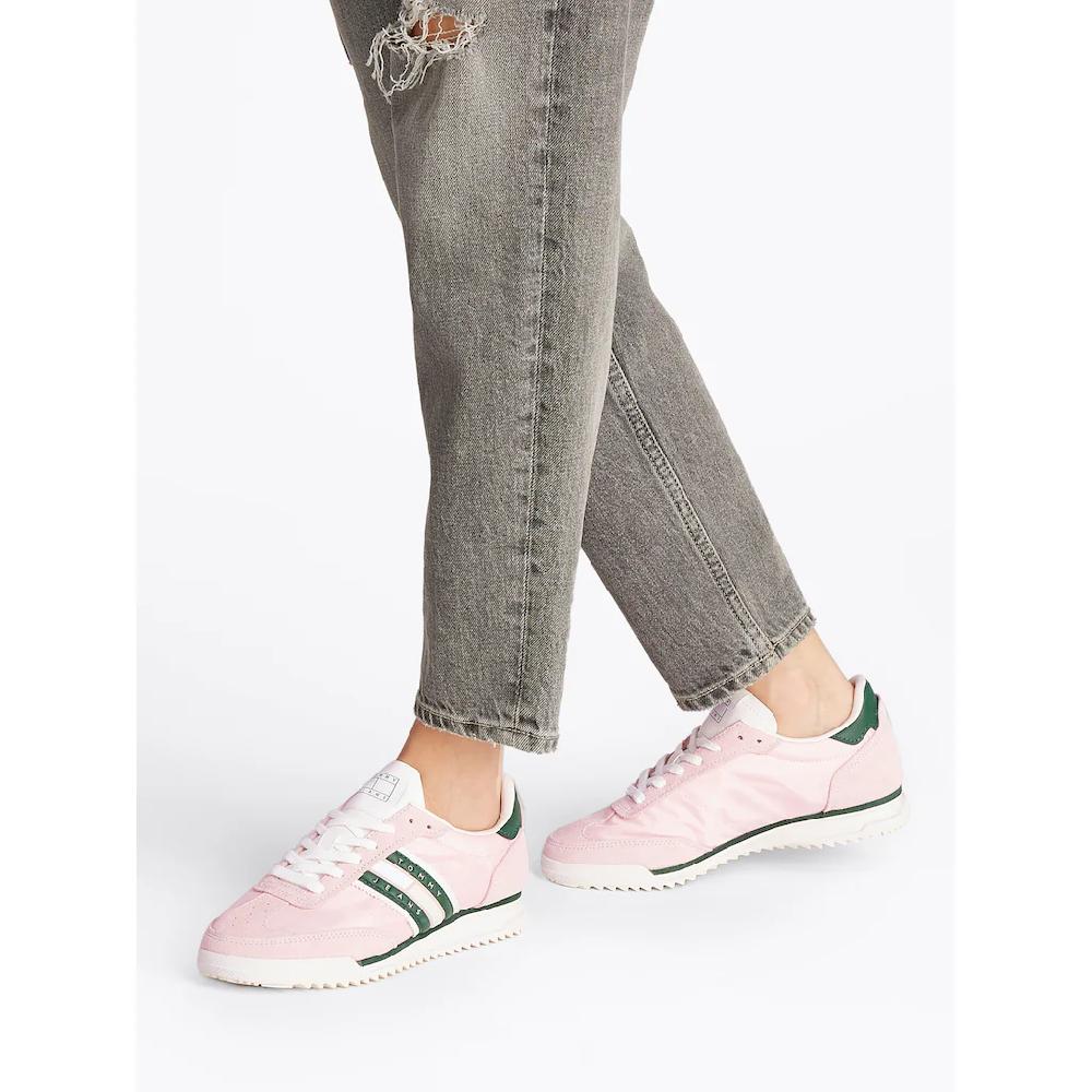 Tommy Jeans Keilsneaker »TJW RETRO RUNNER CLEATED« Freizeitschuh Halbschuh Schnürschuh mit Logoschriftzug 50% Rabatt für begrenzte Zeit