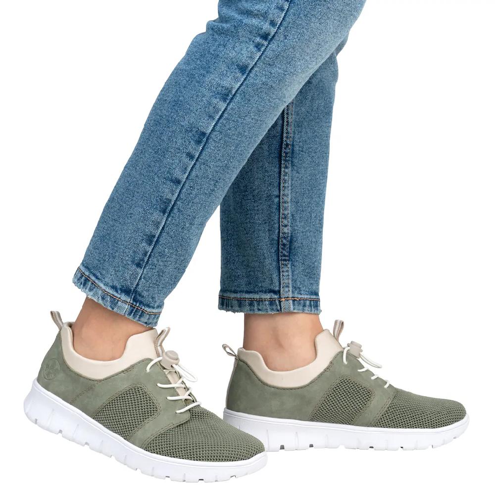 Rieker Slip-On Sneaker Halbschuh Freizeitsneaker Schlupfschuh mit Anziehlaschen kaufen Fabrik Onlineshop