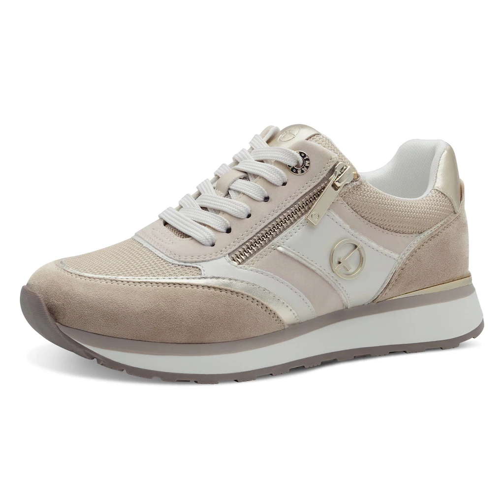 Tamaris Keilsneaker Freizeitschuh Halbschuh Schnürschuh mit Kontrastbesätzen kaufen Online Shopping