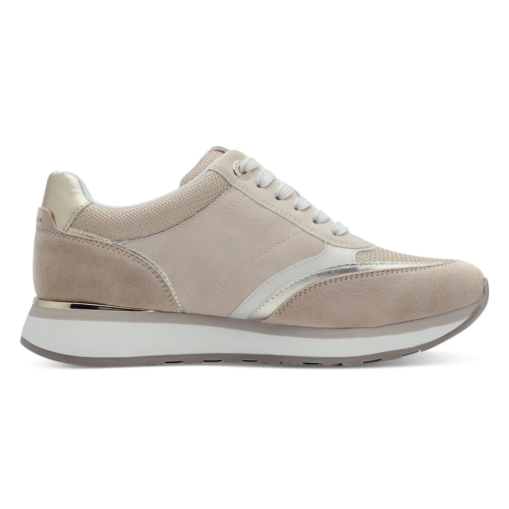 Tamaris Keilsneaker Freizeitschuh Halbschuh Schnürschuh mit Kontrastbesätzen kaufen Online Shopping