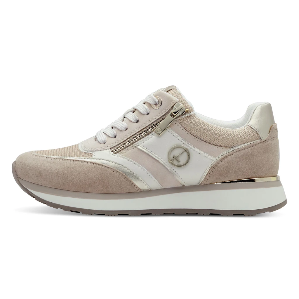 Tamaris Keilsneaker Freizeitschuh Halbschuh Schnürschuh mit Kontrastbesätzen kaufen Online Shopping