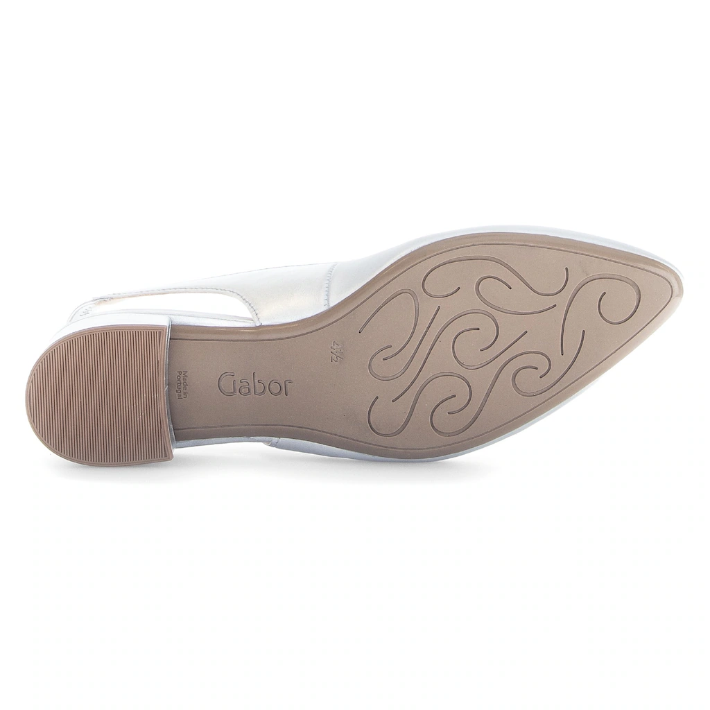 Gabor Slingpumps Blockabsatz Festtagsschuh Abendschuh mit elastischem Riemchen Exklusivangebot