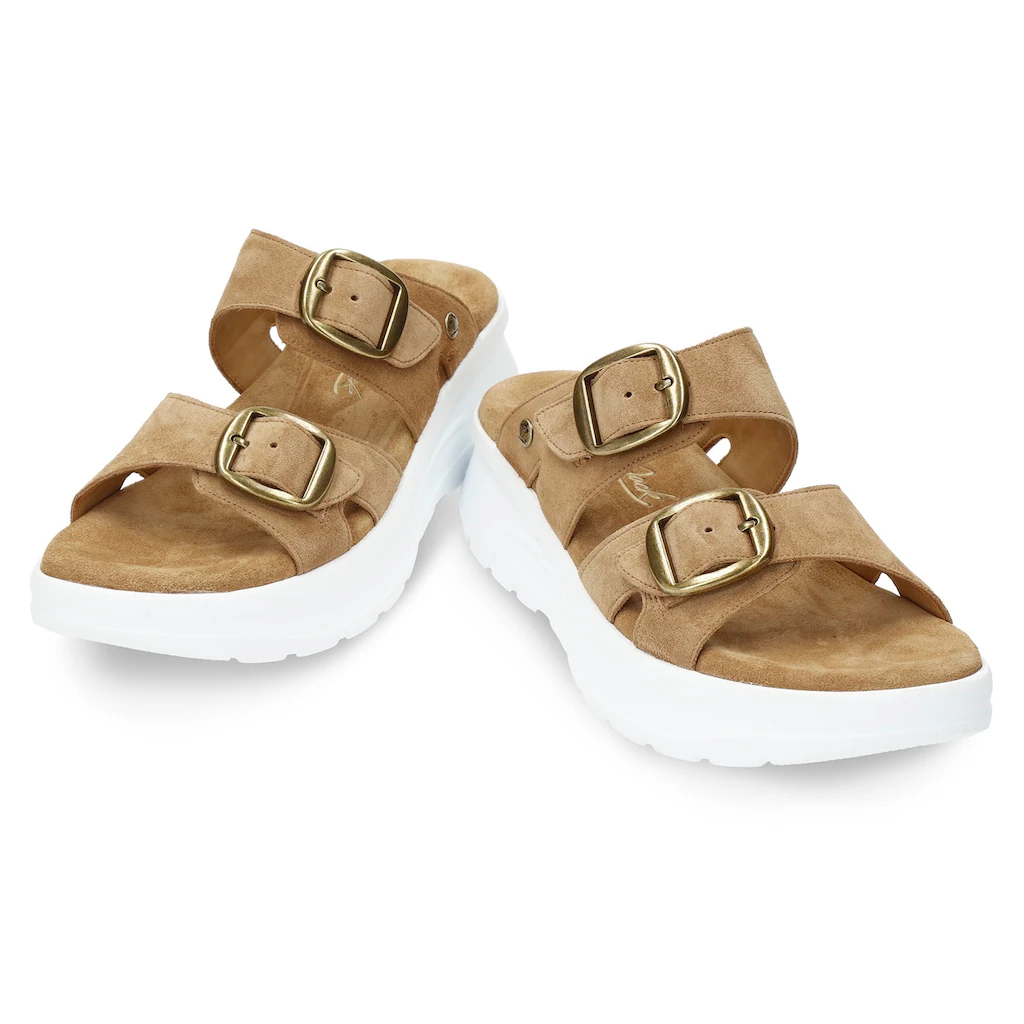 Panama Jack Pantolette »Navia« Sommerschuh Strandschuh Hausschuh mit weichem Softfußbett Top Angebot