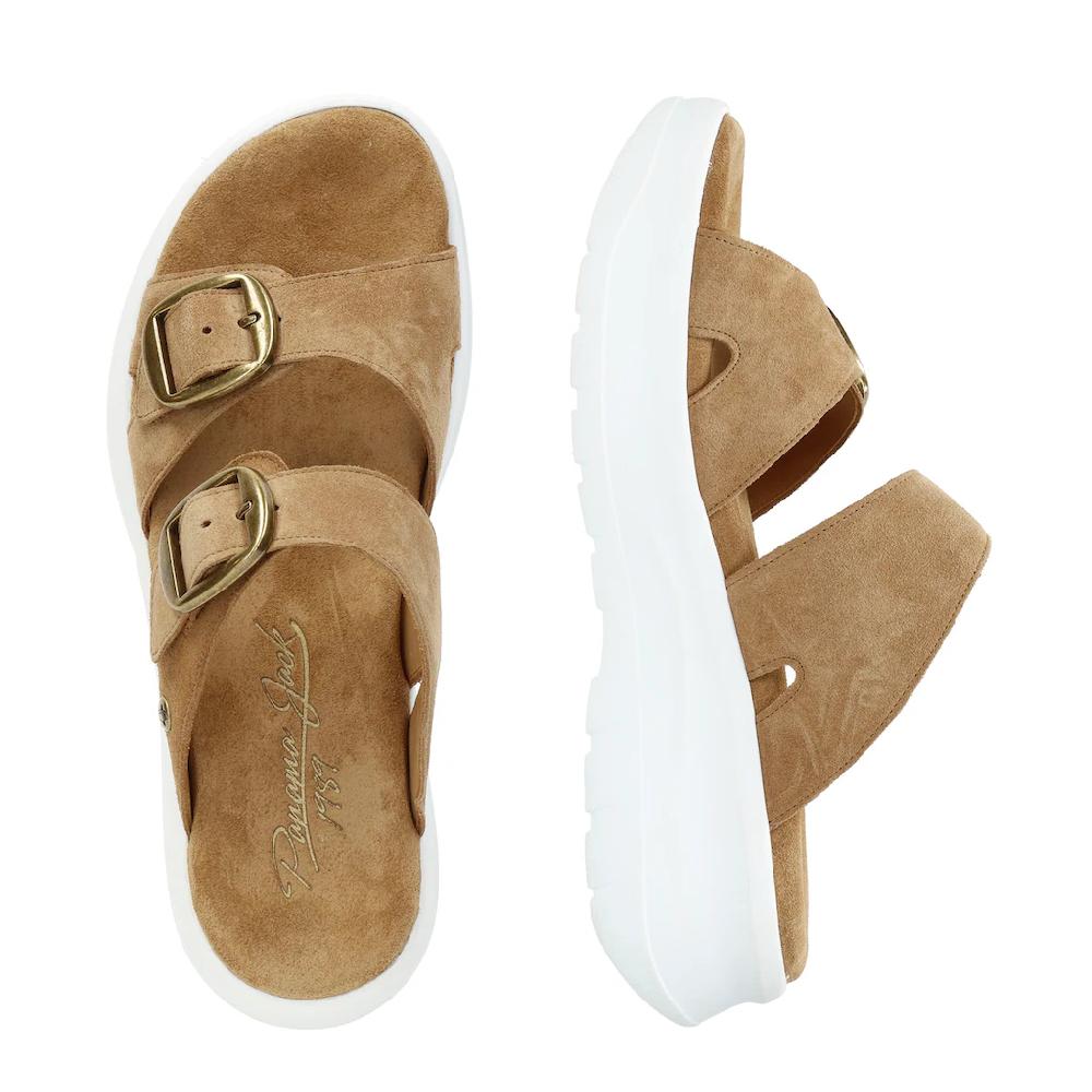 Panama Jack Pantolette »Navia« Sommerschuh Strandschuh Hausschuh mit weichem Softfußbett Top Angebot