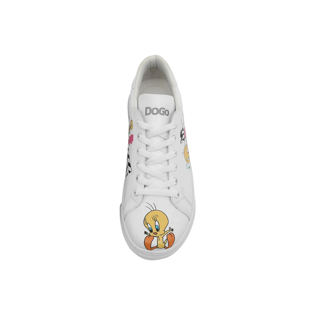 DOGO Sneaker »Damen Ace Sneakers Best Of Tweety And Sylvester Vegan Damen Snea« Vegan Zeitlich begrenztes Angebot