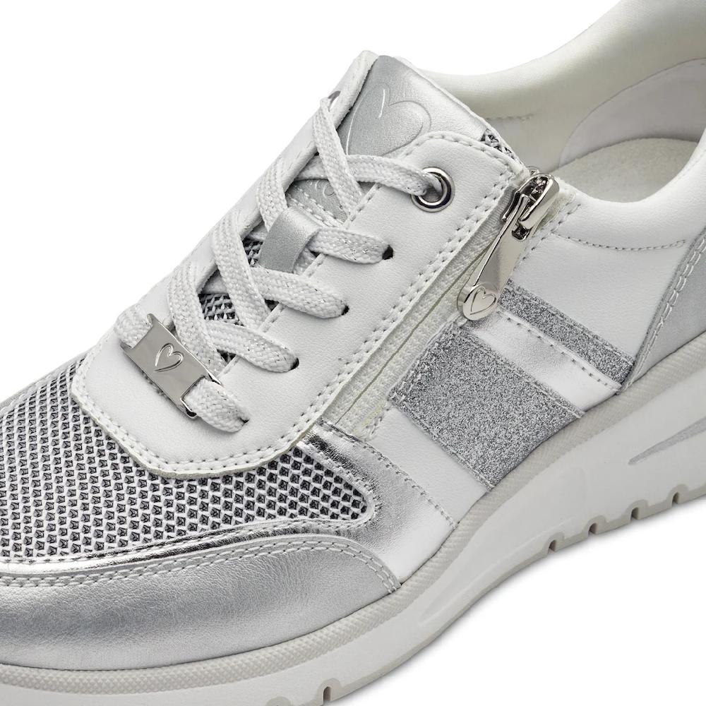 MARCO TOZZI Keilsneaker Freizeitschuh Halbschuh Schnürschuh mit Außenreißverschluss bestellen Bis zu 50% Rabatt