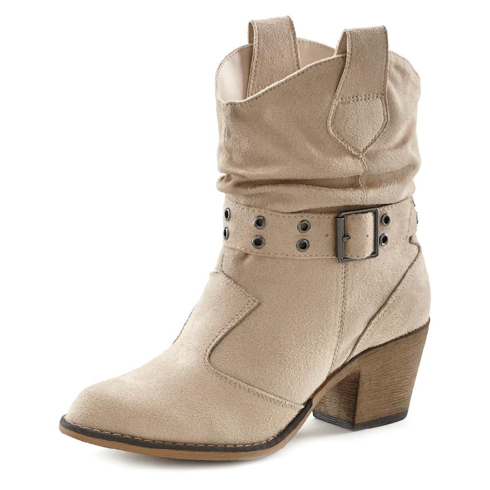 LASCANA Cowboy Stiefelette Cowboy Boots Western Stiefelette Ankleboots VEGAN kaufen