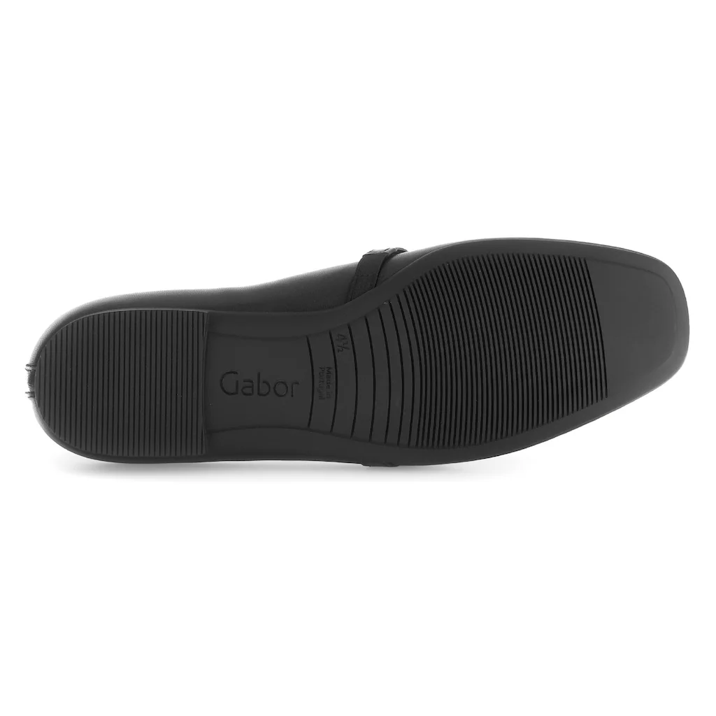 Gabor Ballerina Blockabsatz Bequemschuh Flats mit funkelnden Schmucksteinen Kostenloser Versand international