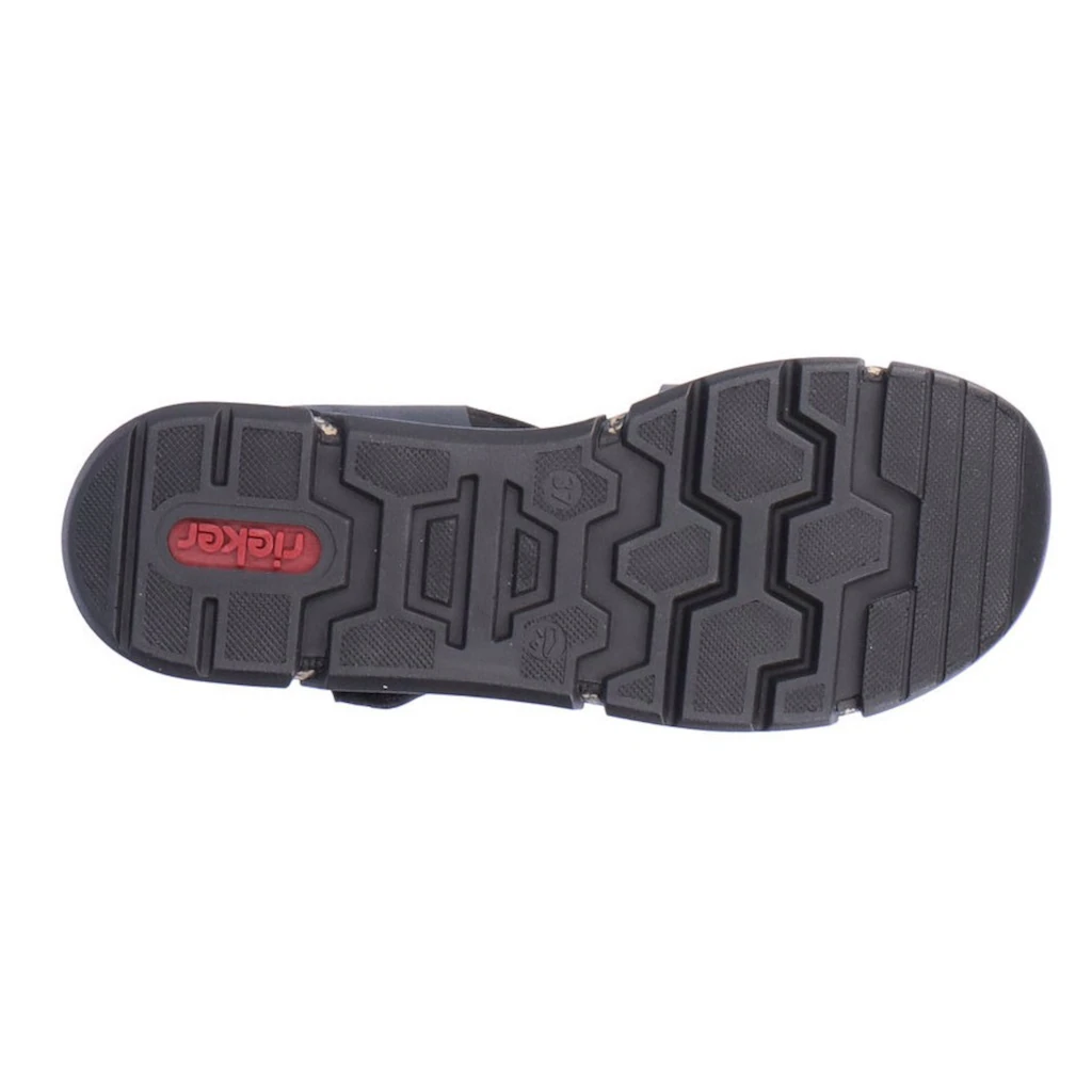 Rieker Riemchensandale Sommerschuh Sandalette Keilabsatz mit Klettverschlüssen bestellen Speichern exportieren