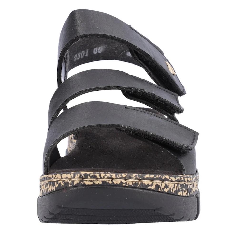 Rieker Riemchensandale Sommerschuh Sandalette Keilabsatz mit Klettverschlüssen bestellen Speichern exportieren