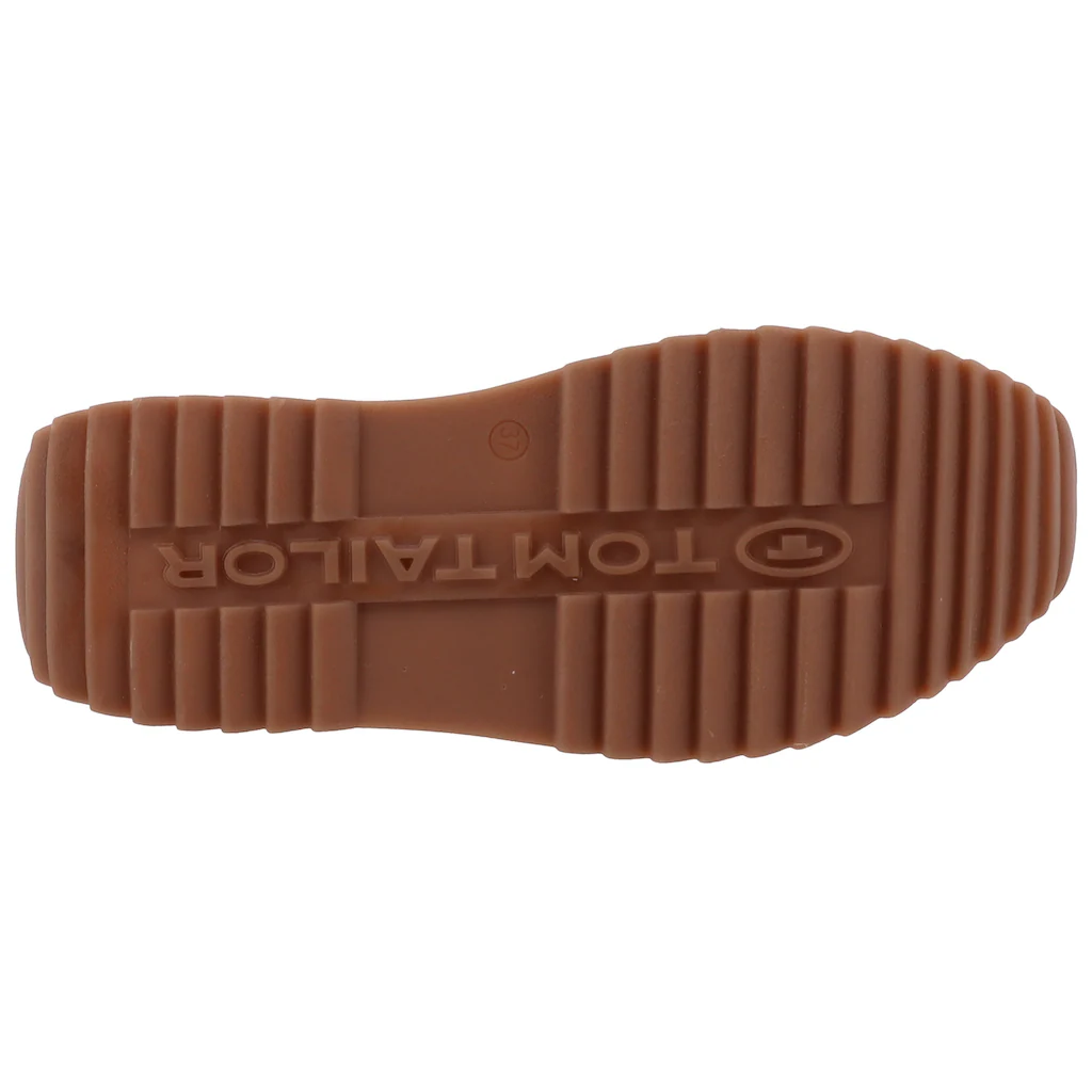 TOM TAILOR Plateausneaker Freizeitschuh Halbschuh Schnürschuh mit seitlicher Logo-Signatur online kaufen Auslauf