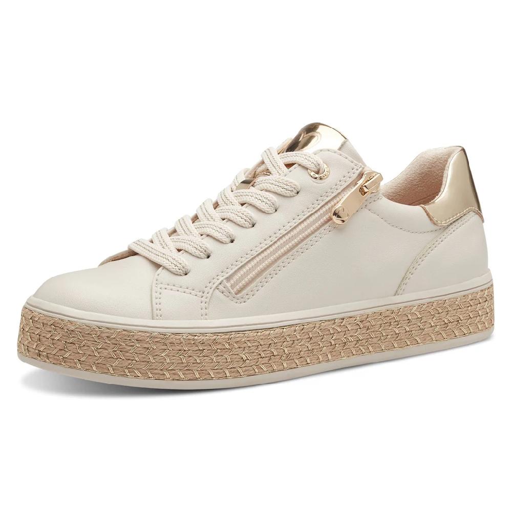 MARCO TOZZI Plateausneaker Freizeitschuh Halbschuh Schnürschuh mit Außenreißverschluss kaufen