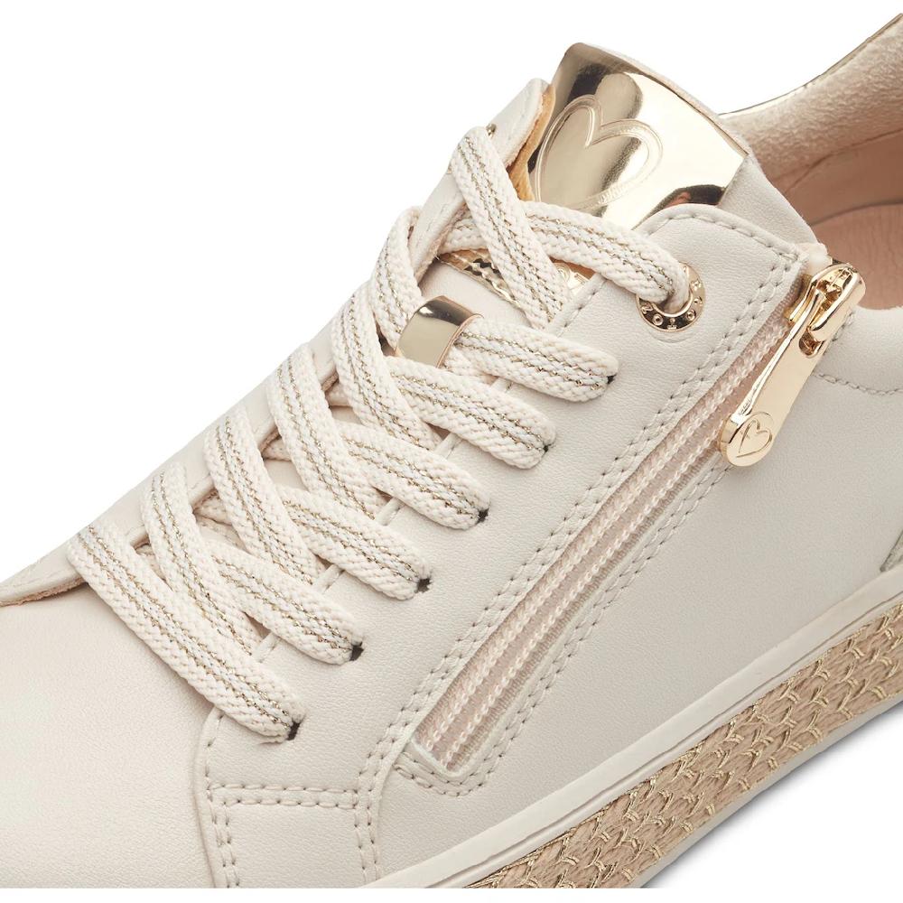 MARCO TOZZI Plateausneaker Freizeitschuh Halbschuh Schnürschuh mit Außenreißverschluss kaufen Black Friday