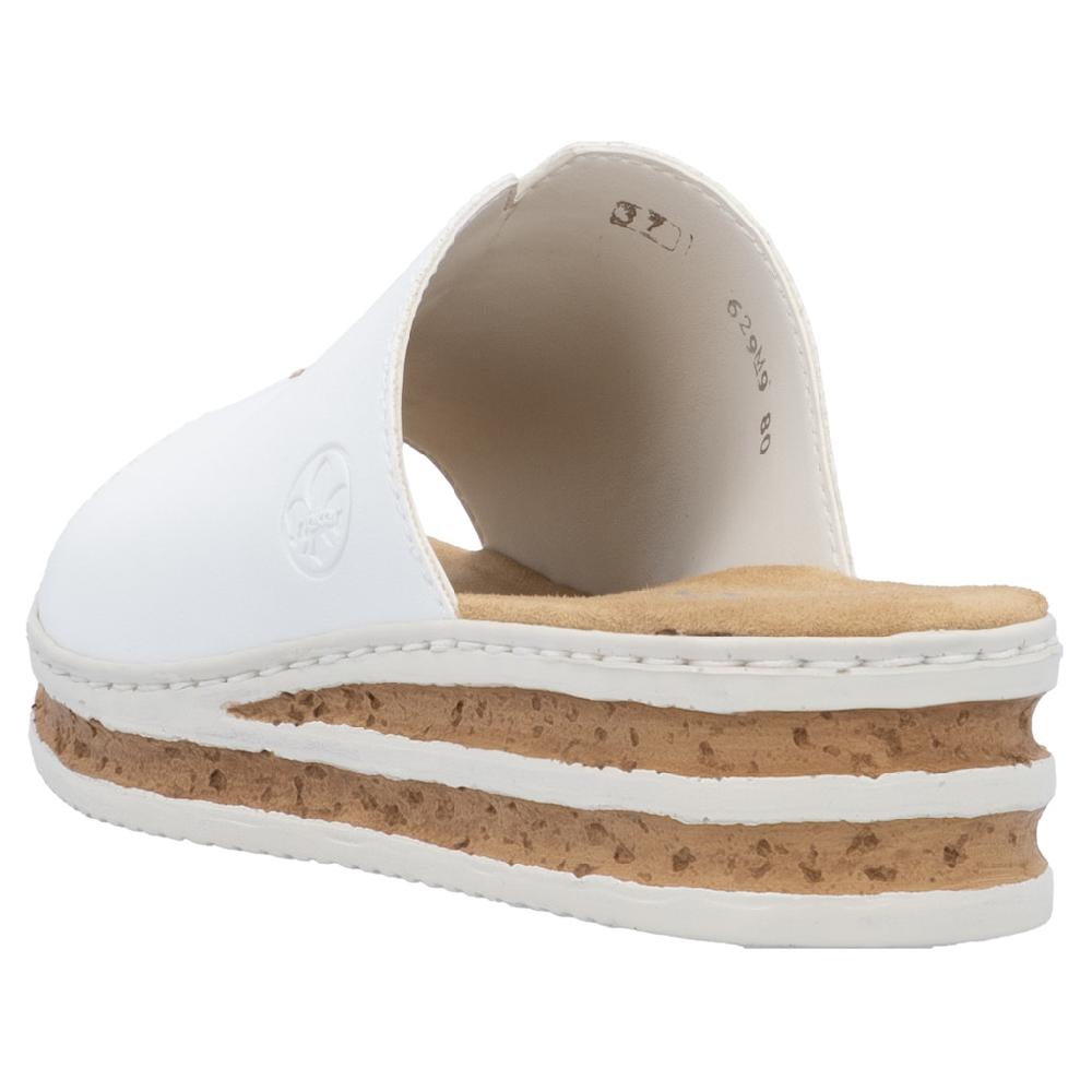Rieker Keilpantolette Sommerschuh Hausschuh Keilabsatz zum Schlupfen Online Outlet