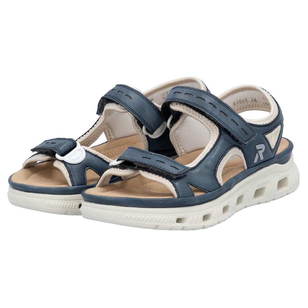 RIEKER Sport Sandale »Outdoorsandale« Sommerschuh Sandalette Plateauabsatz mit Klettverschlüssen online bestellen Zeitbegrenzte Promotion