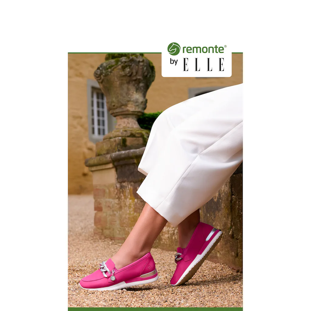 Remonte Slipper »ELLE-Collection« Loafer Schlupfschuh mit trendiger Zierkette ▷ für Sonderangebot der Fabrik